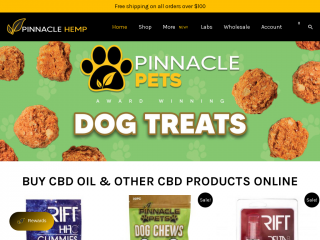 pinnaclehemp.com screenshot