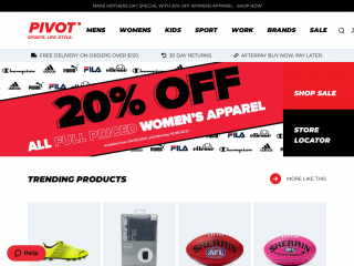 pivot.com.au screenshot