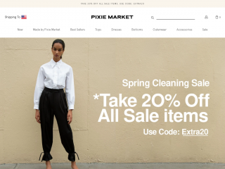 pixiemarket.com screenshot