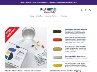 planet3vitamins.com screenshot