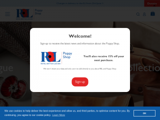 poppyshop.org.uk screenshot