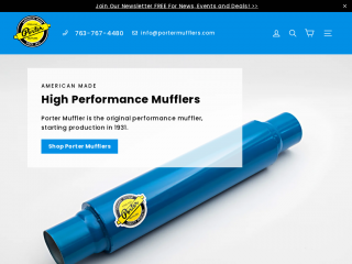 portermufflers.com screenshot