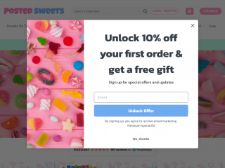 postedsweets.co.uk screenshot