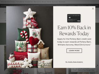 potterybarn.com screenshot