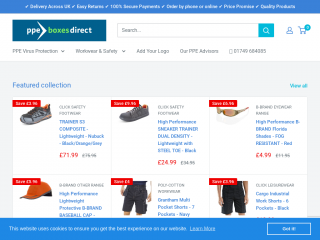 ppeboxesdirect.co.uk screenshot