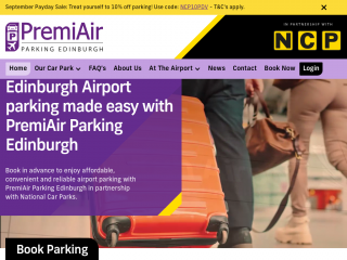 premiairparkingedinburgh.co.uk screenshot