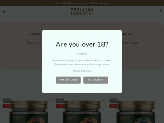 premiummagiccbd.com screenshot