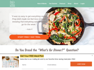 prepdish.com screenshot