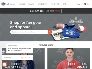 prepsportswear.com screenshot