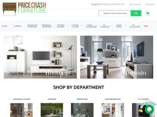 pricecrashfurniture.co.uk screenshot