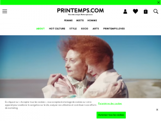 printemps.com screenshot