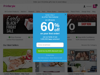 printerpix.com screenshot