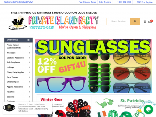 privateislandparty.com screenshot