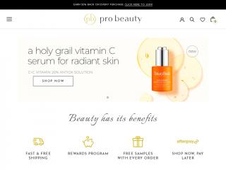 probeautyonline.com screenshot