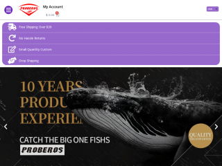 proberosfishing.com screenshot