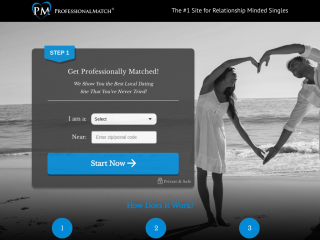 professionalmatch.com screenshot