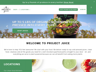 projectjuice.com screenshot