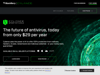 promos.cylance.com screenshot