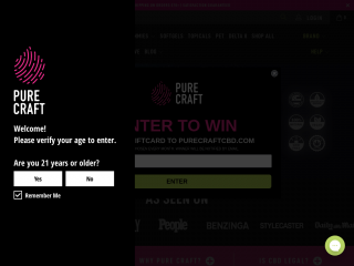 purecraftcbd.com screenshot