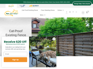 purrfectfence.com screenshot