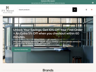 pvmacariinteriors.com screenshot