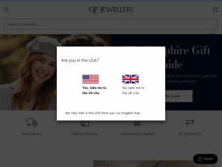qpjewellers.com screenshot