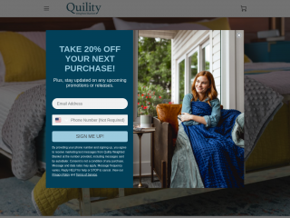 quilityblankets.com screenshot