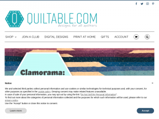 quiltable.com screenshot