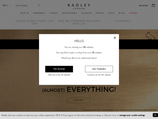 radley.co.uk screenshot