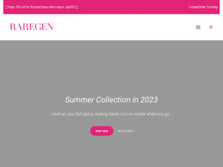 raregenhair.com screenshot