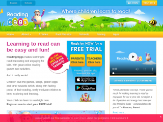 readingeggs.com screenshot