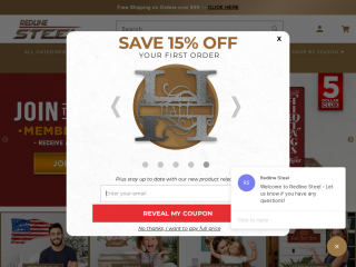 redlinesteel.com screenshot