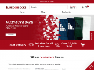 redonsocks.com screenshot