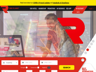 redplanethotels.com screenshot
