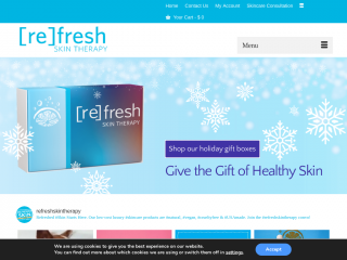 refreshskintherapy.com screenshot