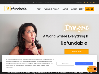 refundable.co.uk screenshot