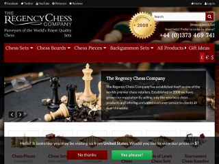 regencychess.co.uk screenshot