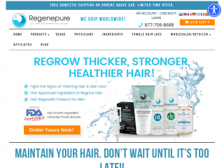 regenepure.com screenshot