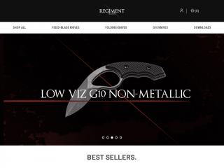 regimentblades.com screenshot