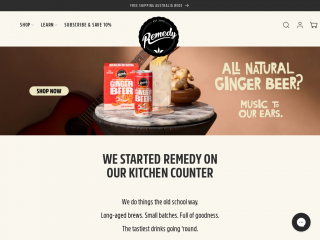 remedydrinks.com screenshot