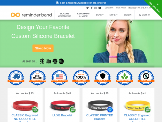 reminderband.com screenshot