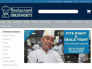 restaurantcoolergaskets.com screenshot
