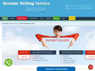 resumewritingservice.biz screenshot