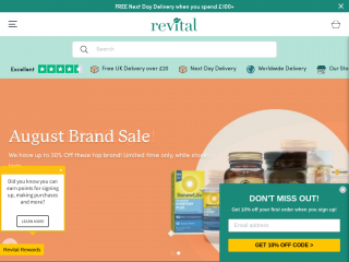revital.co.uk screenshot