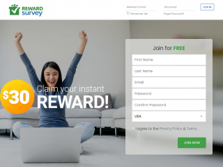 rewardsurvey.com screenshot