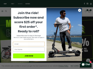 rideelectric.com.au screenshot