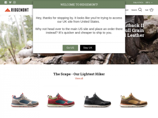 ridgemontoutfitters.co.uk screenshot