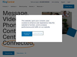 ringcentral.co.uk screenshot