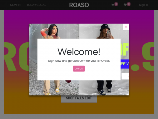 roaso.com screenshot