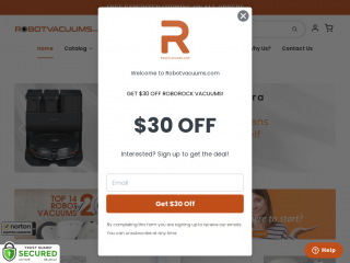 robotvacuums.com screenshot